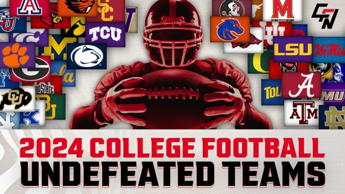 The Undefeated College Football Teams to Watch in the 2024 Season