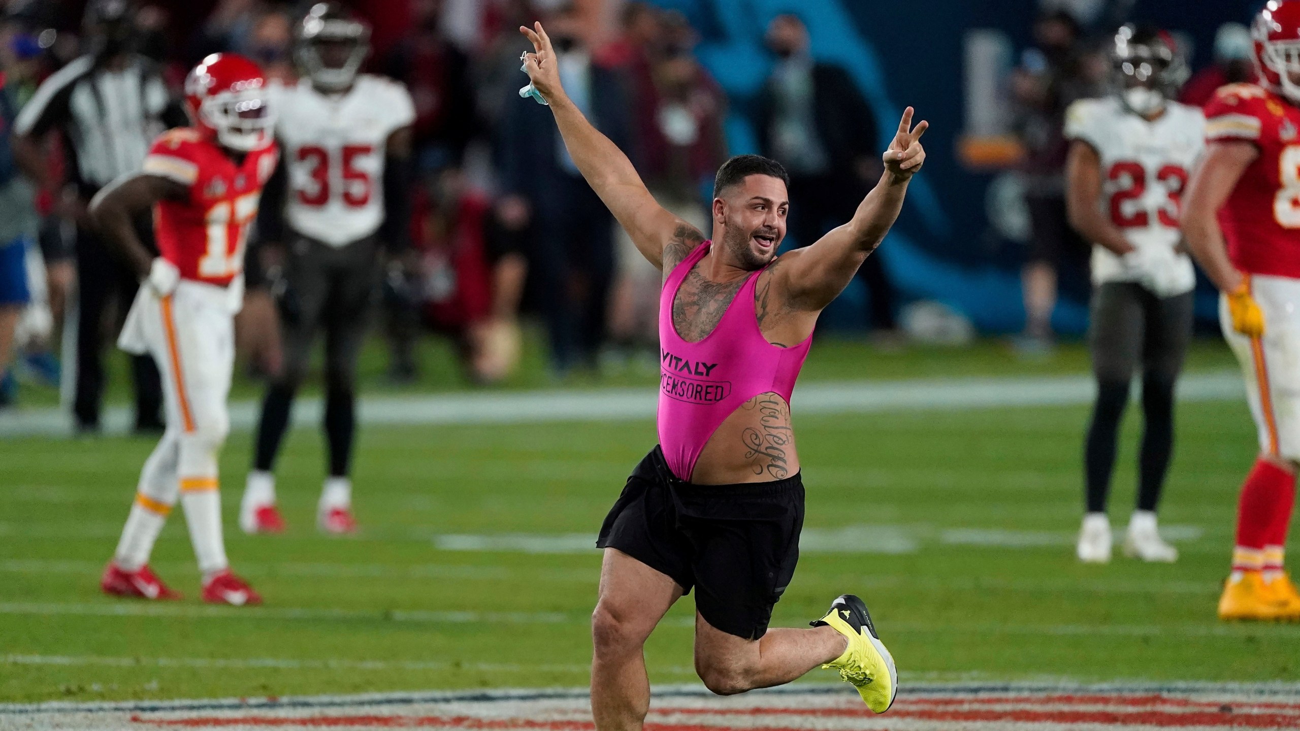 What Happens When a Streaker Crashes the Super Bowl?