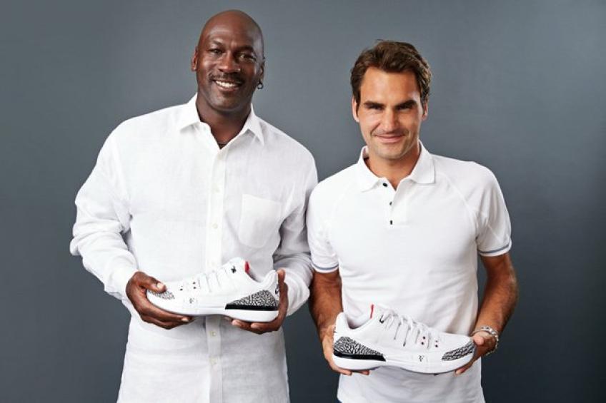 Michael Jordan and Federer at a tennis match: Fact or fiction? (Heres the real scoop on their connection)