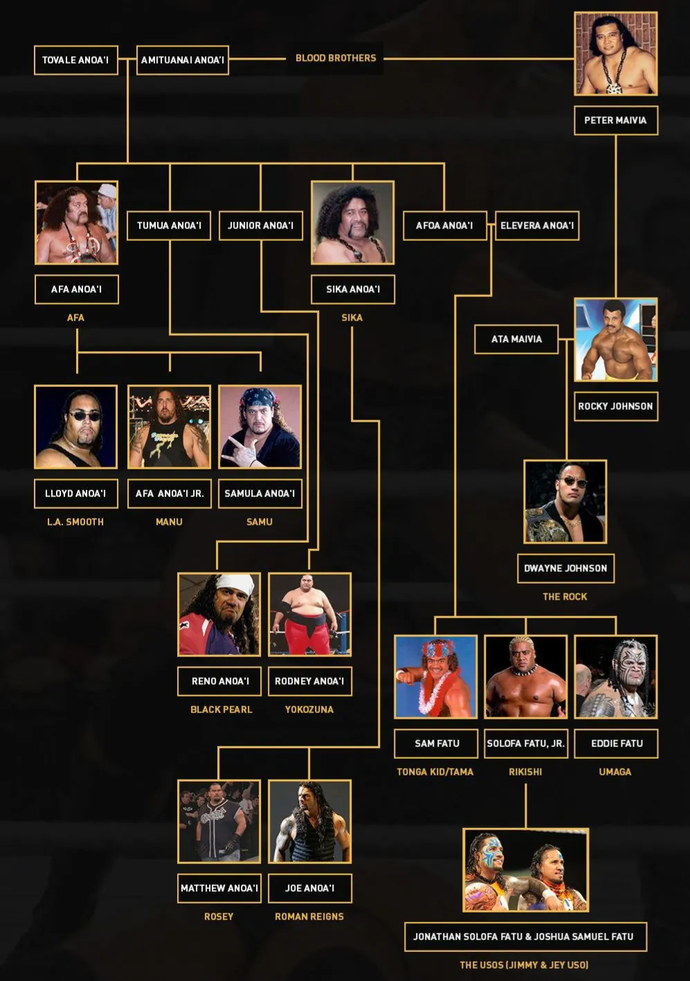 Anoai Family Tree: Generations of Wrestling Excellence and Legacy