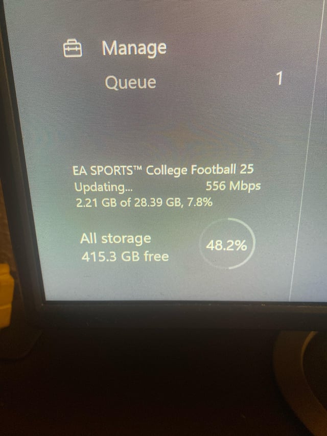 Heads Up! College Football 25 Needs 25 GB Storage Space