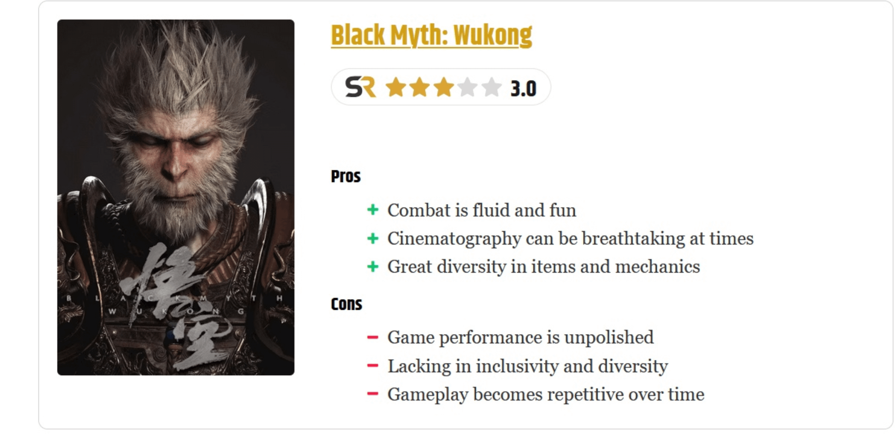 Black Myth Wukong Commentary: Should You Buy It? Pros and Cons Explained