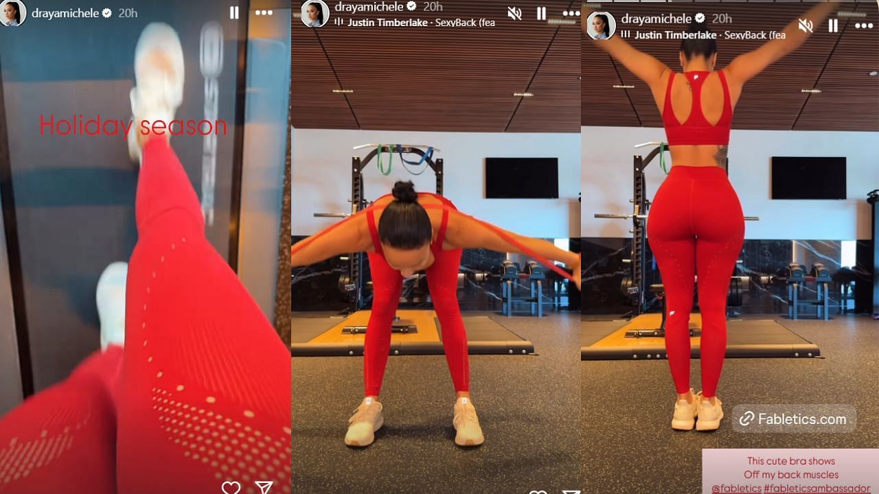 Draya Michelles Workout, Get a fit body like the star.